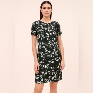 Banana Republic Black Dress with‎ White Floral Design